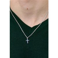 Collana Comete Uomo Tennis in Acciaio chirurgico (316L) Zircone UGL 730 - UGL 730